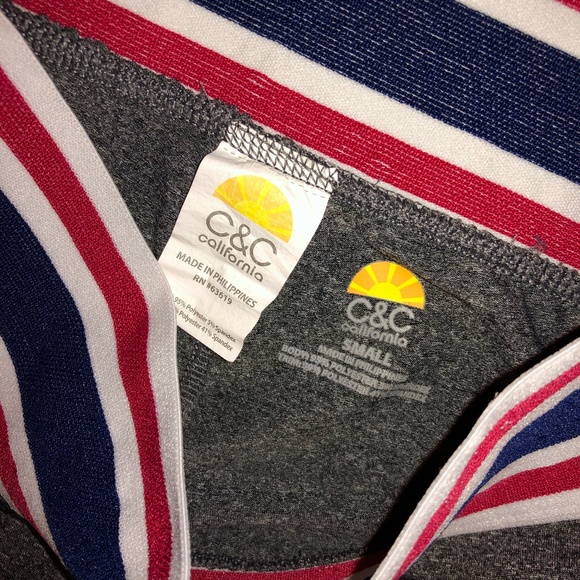 C&C California Varsity Band Crop Legging, S - Picture 2 of 4